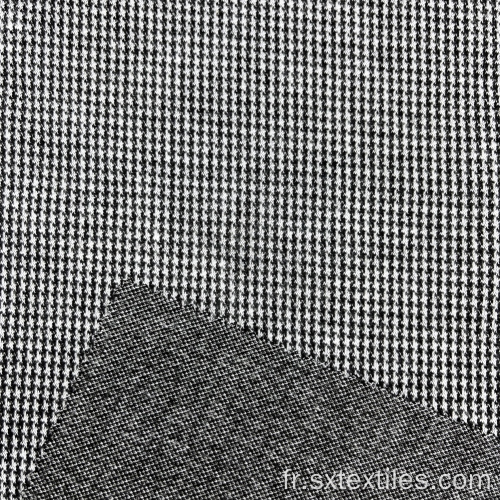 Tissu Jacquard à double tricot en polyester à double tricot